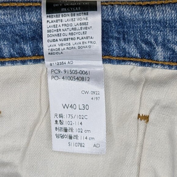 Levi Stratus Signature* Men's Washed Bootcut Blue Jeans~ Size W40 x L30 - Picture 5 of 15